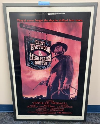 HIGH PLAINS DRIFTER CLINT EASTWOOD MOVIE POSTER (1 of 3)