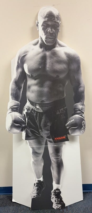 MIKE TYSON CARDBOARD STAND UP SIGN (1 of 2)