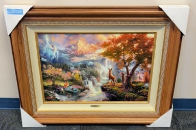 THOMAS KINKADE BAMBI'S 1ST YEAR CANVAS PRINT (1 of 4)
