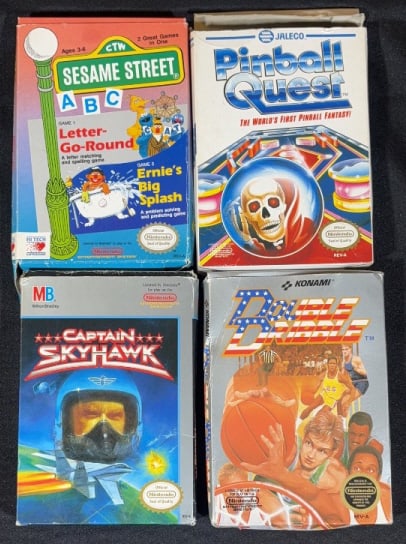 (4) NINTENDO NES VIDEO GAMES W/ BOXES (1 of 3)