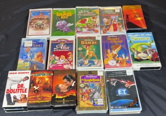 (18) VHS TAPES INCLUDING SEALED (1 of 3)