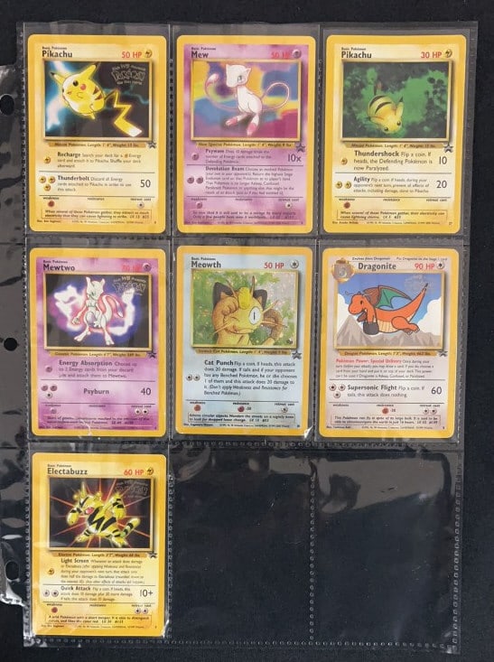 (7) VINTAGE POKEMON PROMO CARDS (1 of 2)