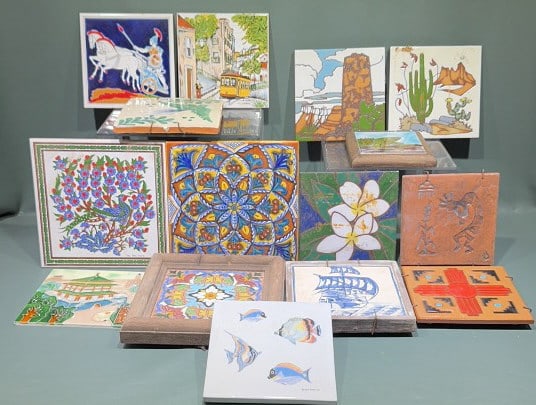2 BOXES OF VARIOUS TILES (1 of 7)