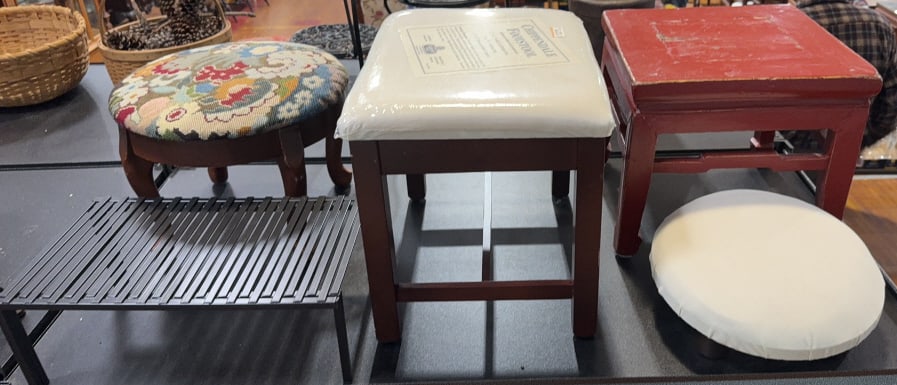 VARIOUS STOOLS: 16" X 13"
