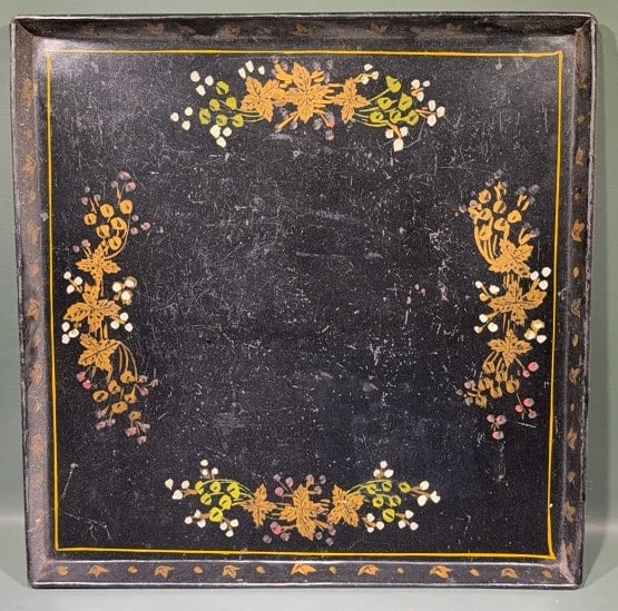 3 TOLEWARE TRAYS - 6