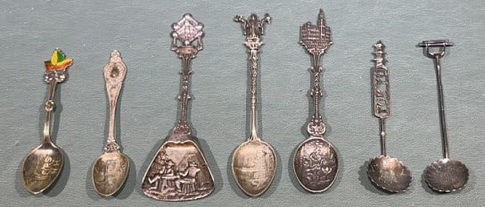 EUROPEAN SILVER SPOONS: ~