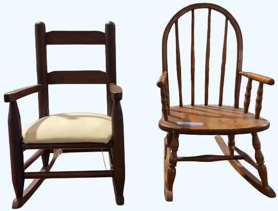 2 CHILD'S ROCKERS: 26" X 20"