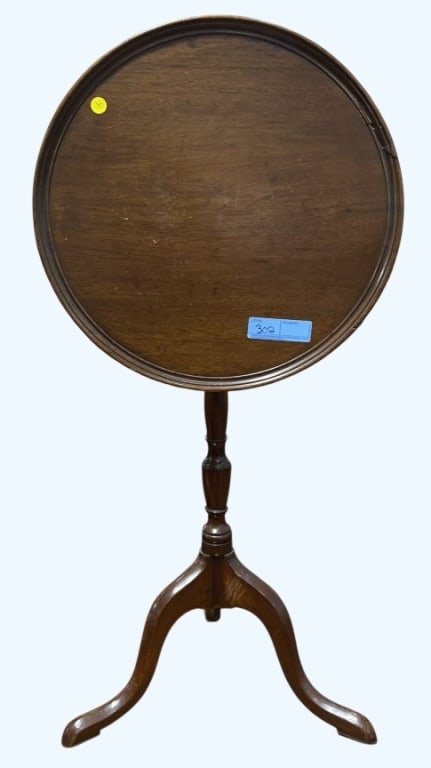 ANTIQUE MAHOGANY TILT TOP TABLE (1 of 4)