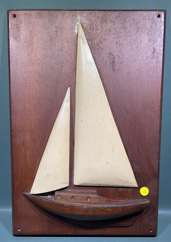 HALF HULL SAILING SHIP MODEL (1 of 4)