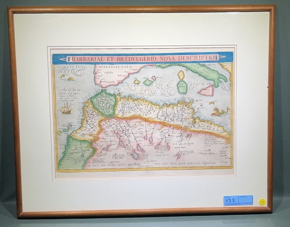 EARLY FRAMED MAP OF THE COAST (1 of 4)