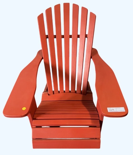 CHILD'S WOODEN ADIRONDACK: 29" X 25"