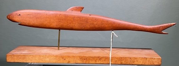 F. GIDDINGS "1959" WOODEN FISH CARVING (1 of 4)
