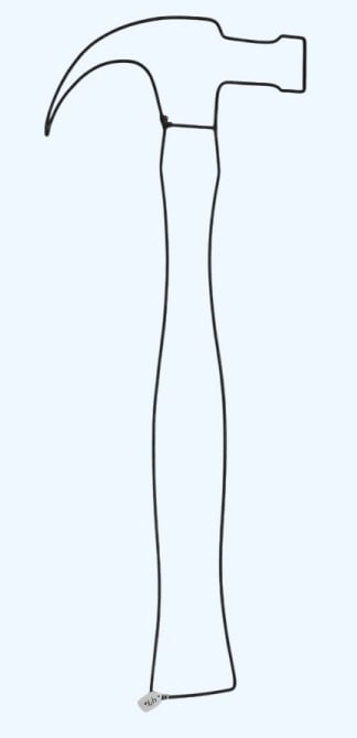 METAL HAMMER TRADE SIGN (1 of 2)