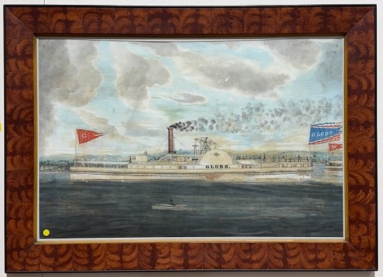 JAMES & JOHN BARD WATERCOLOR OF "GLOBE" STEAMSHIP (1 of 13)