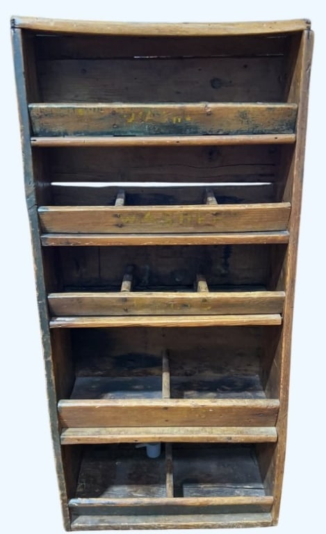 ANTIQUE COUNTRY STORAGE / STORE SHELF (1 of 5)