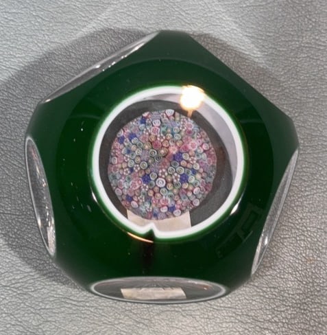 ANTIQUE HAND BLOWN ART GLASS PAPERWEIGHT (1 of 6)