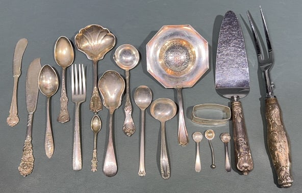 ASSORTED STERLING SILVER FLATWARE (1 of 6)