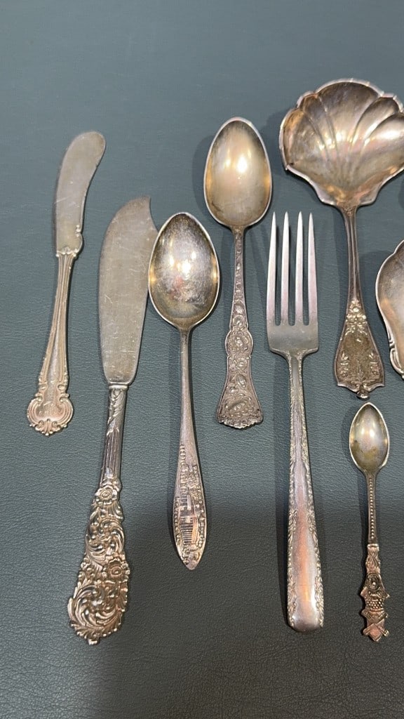 ASSORTED STERLING SILVER FLATWARE - 6