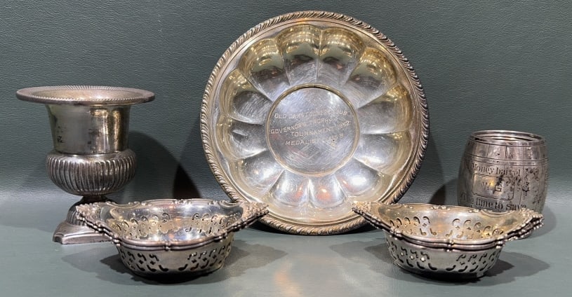 LOT OF VARIOUS STERLING SILVER: 11.8 OZT