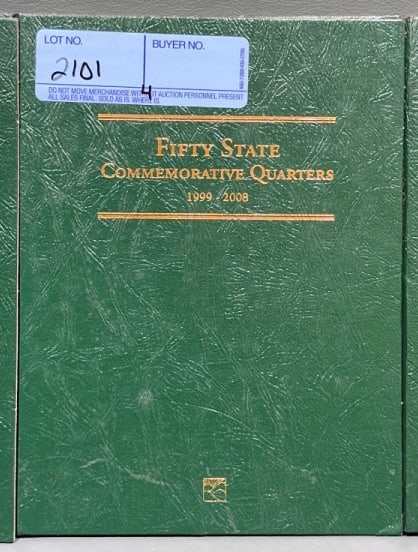 4 FIFTY STATE COMMEMORATIVE QUARTER COMPLETE BOOKS: ~