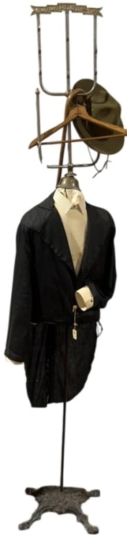 VINTAGE STORE CLOTHES RACK & CLOTHES (1 of 4)