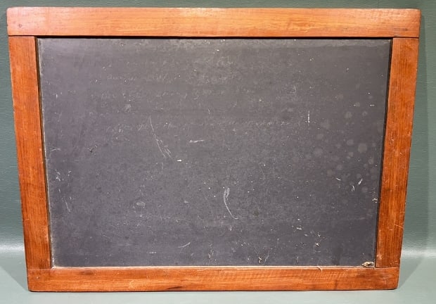 VINTAGE DOUBLE SIDED SCHOOL CHALK BOARD (1 of 2)