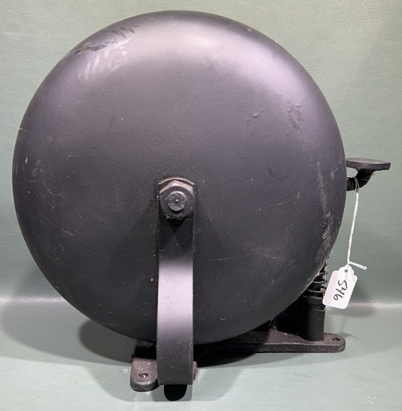 LG REITTER CANTON RAILROAD SIGNAL BELL: 13" X 14"