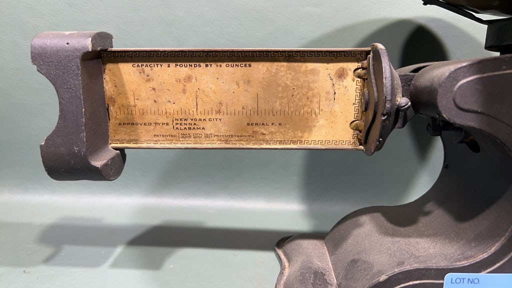ANTIQUE PELOUZE COMPUTING STORE SCALE - 2
