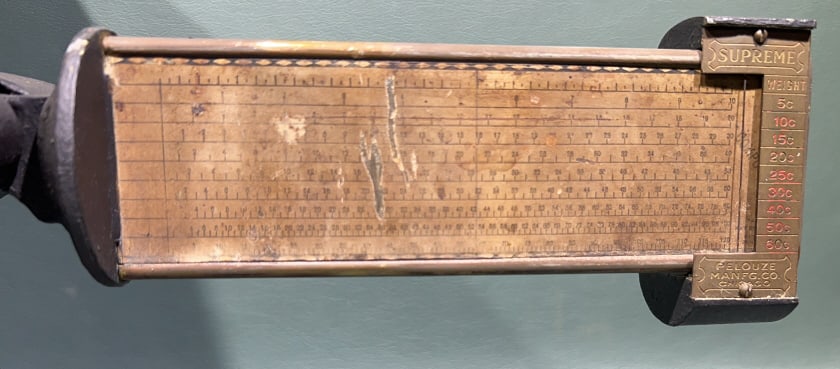 ANTIQUE PELOUZE COMPUTING STORE SCALE - 4