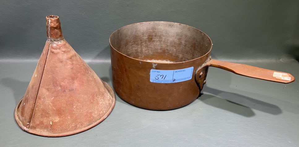 COPPER POT & FUNNEL (1 of 4)