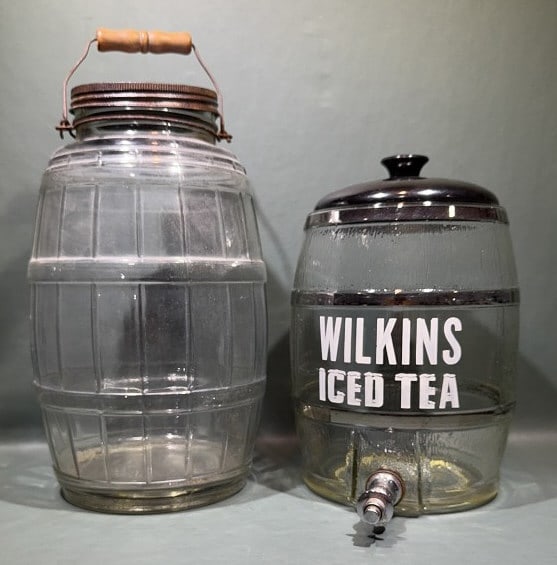 VINTAGE PICKLE JAR & WILKINS ICED TEA JAR (1 of 3)
