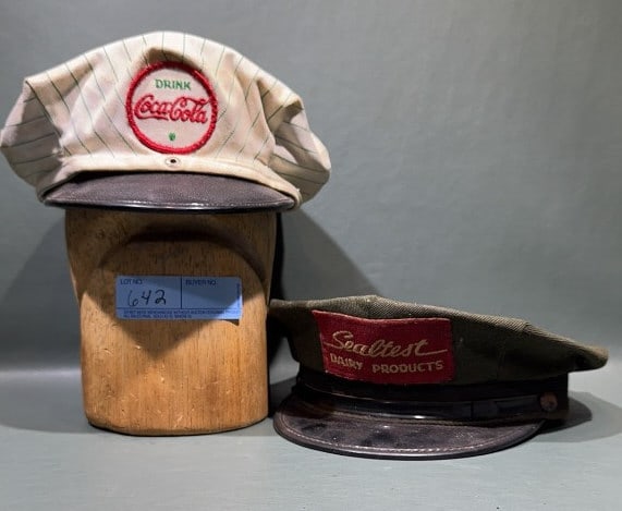 1 COCA-COLA & 1 SEAL TEST UNIFORM HATS & HAT FORM (1 of 5)