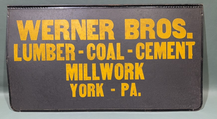 WERNER BROS. VINTAGE CARDBOARD ADVERTISING (1 of 5)