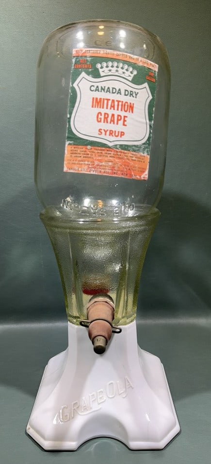 GRAPEOLA GLASS SYRUP DISPENSER (1 of 4)