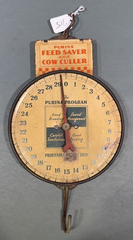 PURINA ADVERTISING STORE SCALE: 16" X 8"