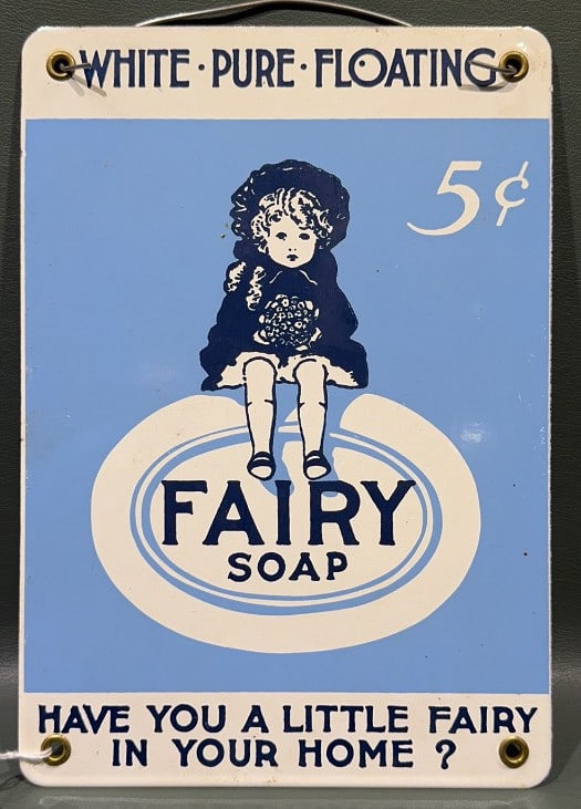 REPRODUCTION FAIRY SOAP PORCELAIN ADVERTISING SIGN (1 of 3)