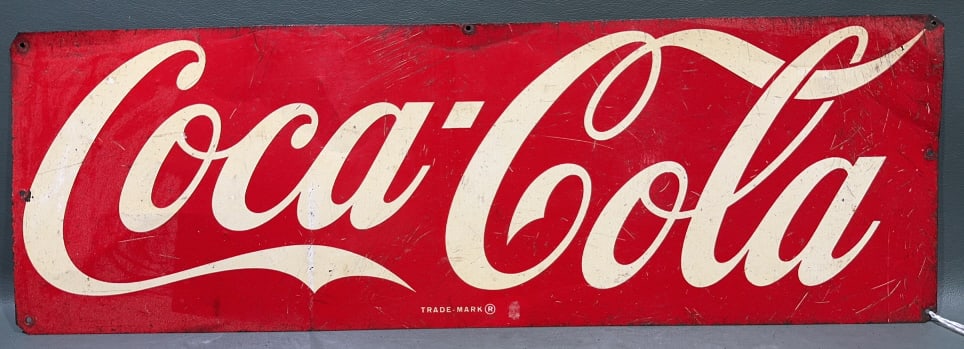 VINTAGE COCA-COLA METAL ADVERTISING SIGN (1 of 3)