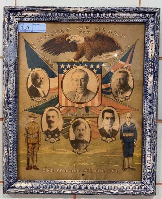 1917 WW1 PATRIOTIC POSTER BY E.G. RENESCH (1 of 5)