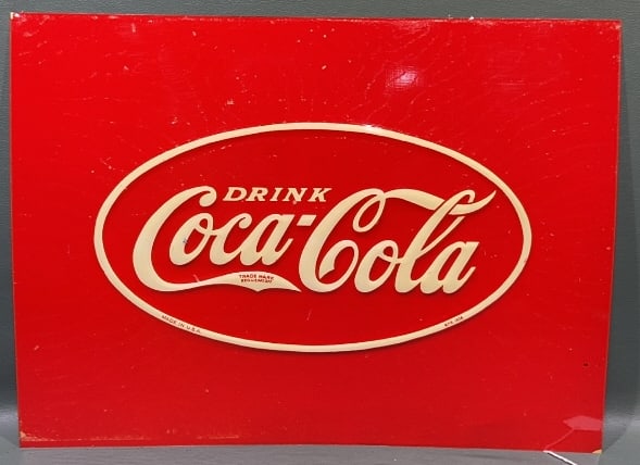 VINTAGE COCA-COLA METAL ADVERTISING SIGN- NOS (1 of 5)
