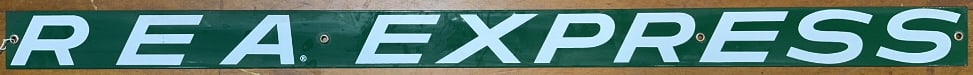 REA EXPRESS PORCELAIN RAILROAD SIGN (1 of 4)