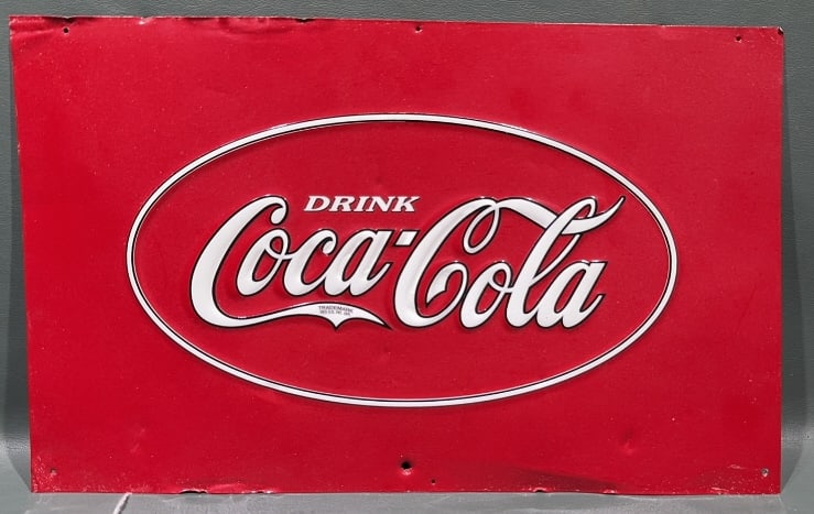 METAL COCA-COLA ADVERTISING SIGN (1 of 5)