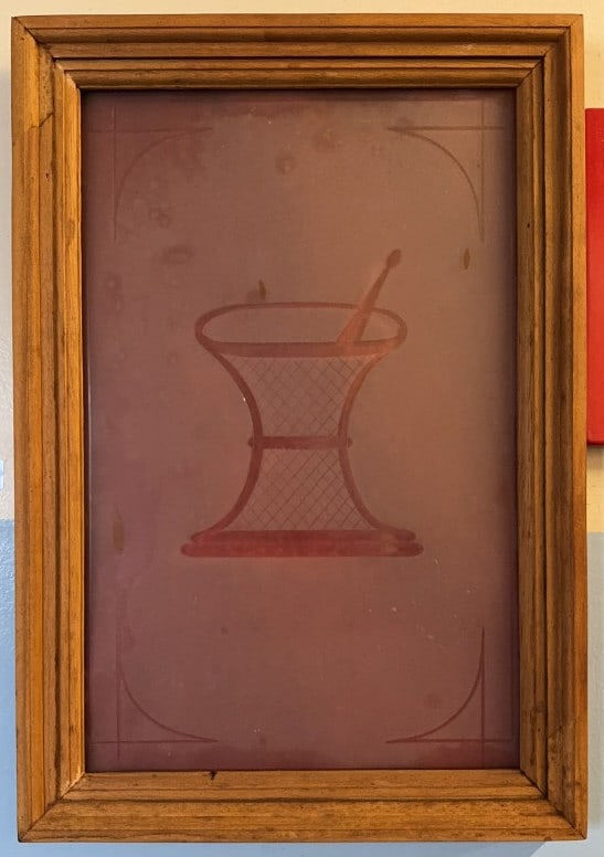 APOTHECARY TRADE SIGN WINDOW IN FRAME (1 of 3)