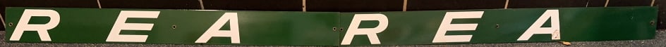 2 - REA PORCELAIN ADVERTISING SIGN (1 of 5)