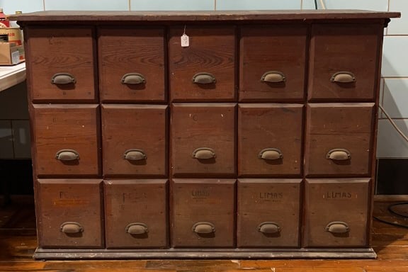 15 DRAWER ANTIQUE STORE CABINET (1 of 6)
