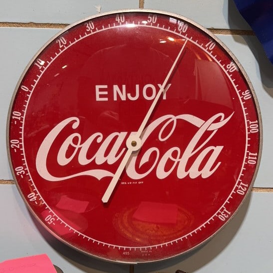 COCA-COLA ADVERTISING THERMOMETER: 12"
