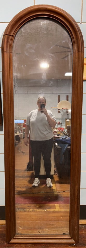 ANTIQUE WALNUT VICTORIAN PIER / TALL MIRROR (1 of 3)