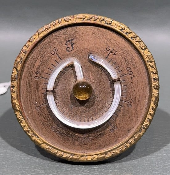 GERMAN SMALL ROUND THERMOMETER (1 of 3)
