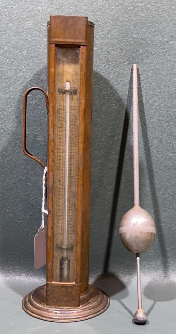 ANTIQUE COPPER BREWERY PROOF HYDROMETER (1 of 4)
