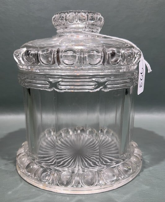 GLASS IMPERIAL TOBACCO ADVERTISING CONTAINER (1 of 3)