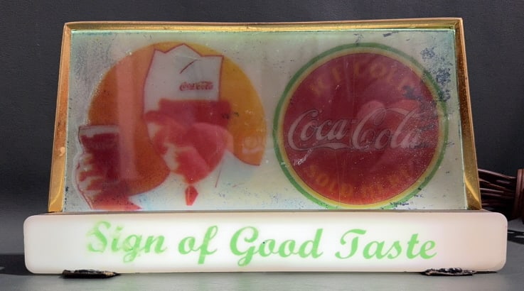 COCA-COLA "SIGN OF GOOD TASTE" ADVERTISING LIGHT (1 of 5)